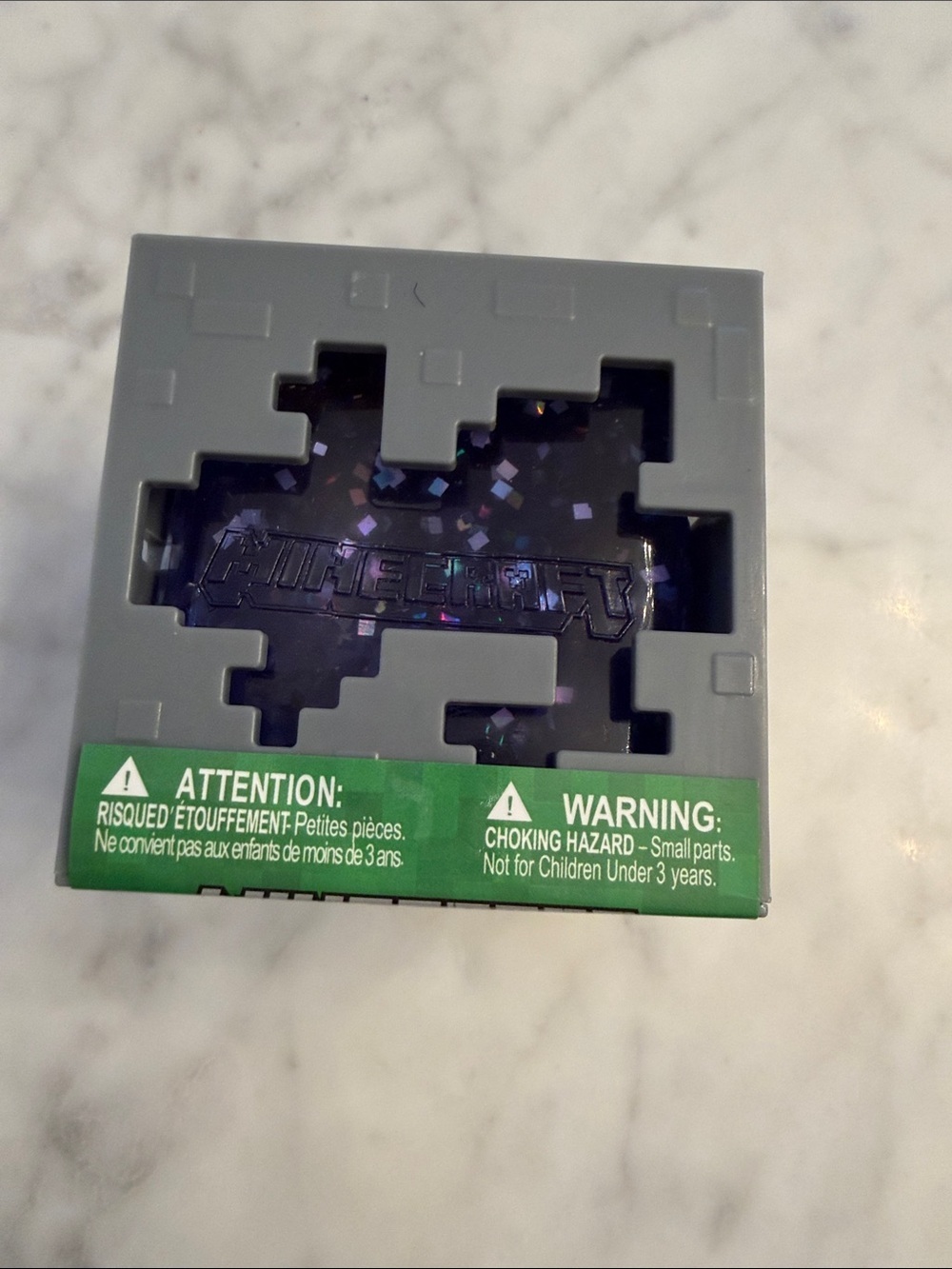 NWT VIRAL Minecraft Purple Jelly Cube Collectible - Gray Case